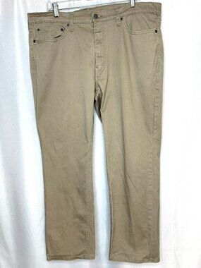 Levi’s Mens 541 Tan Straight Leg Jeans, 38x30 Preppy Minimalist Utility